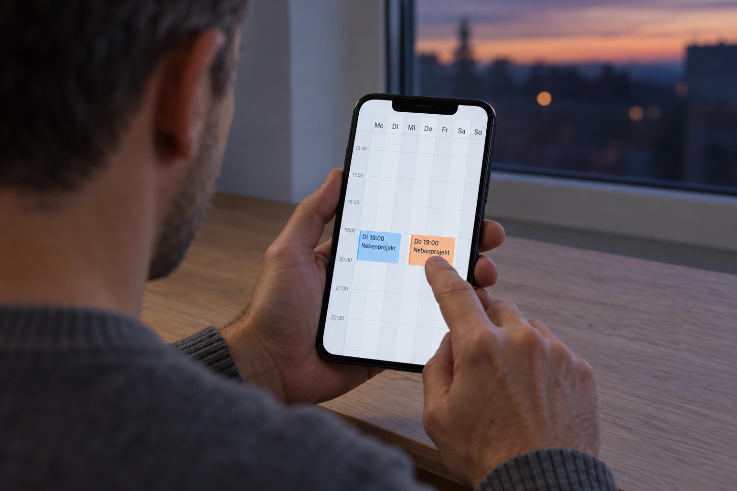 Online Nebenjob nach Feierabend: Wochenplan mit zwei festen Abenden im Kalender
